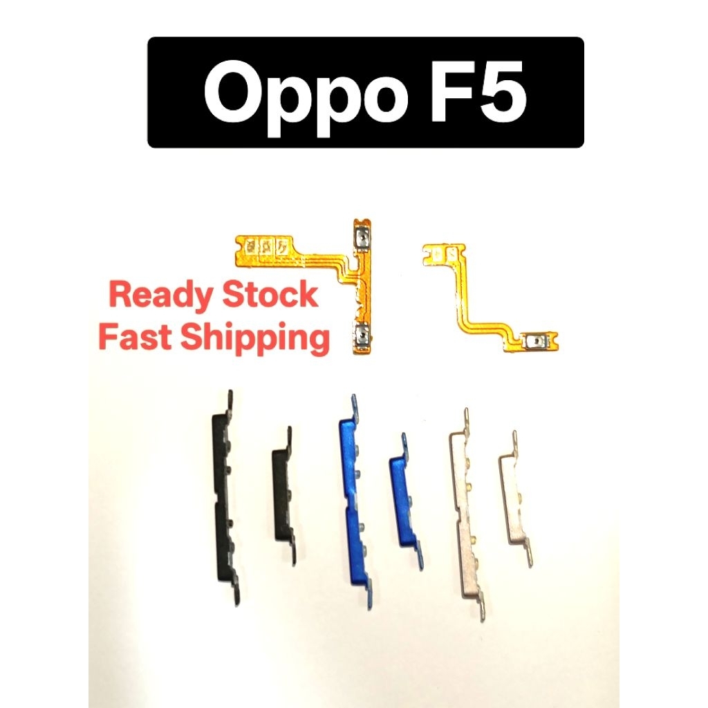 สําหรับ OPPO F5/F5 YOUTH Power Volume ปุ่มด้านข้าง Flex Cable Keys ปุ่มเปิดริบบิ้นระดับเสียง