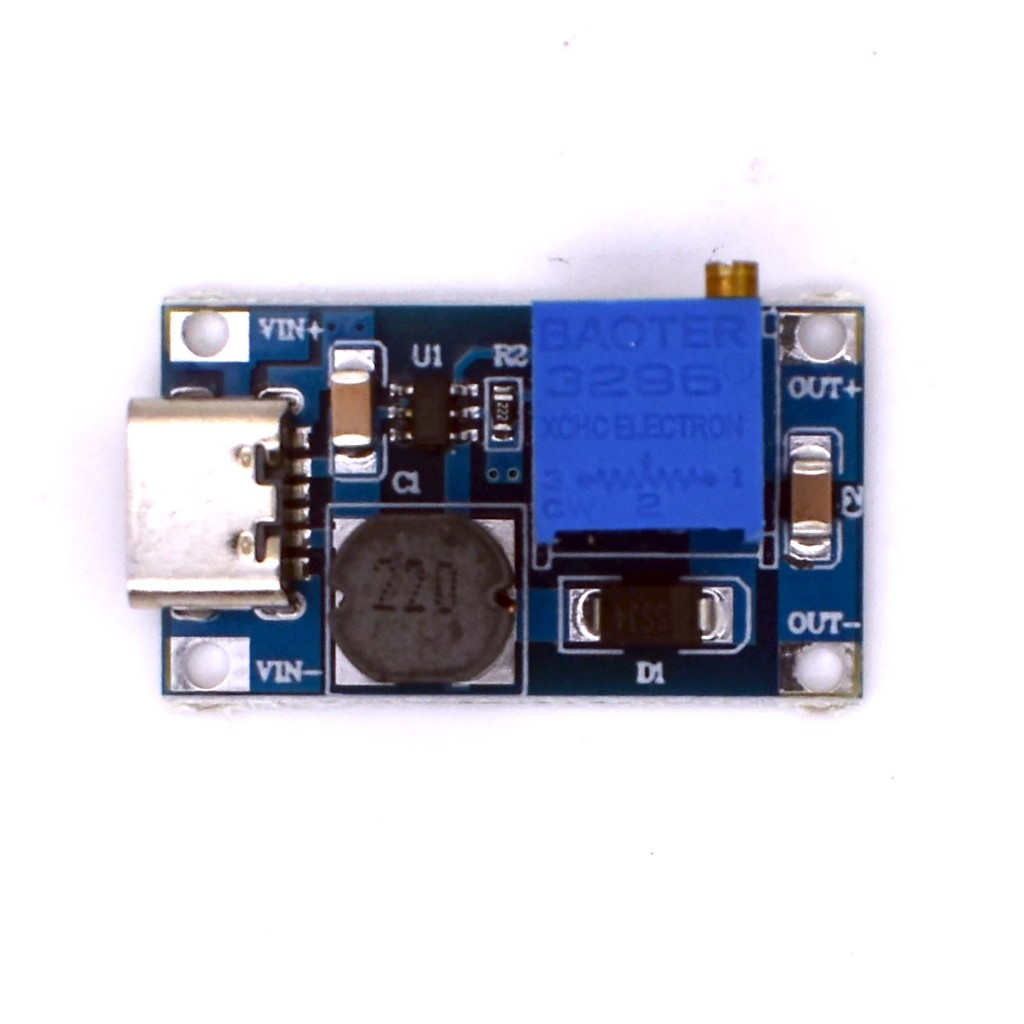 MT3608 DC-DC Step Up Converter Booster 3608 Type-C แหล่งจ่ายไฟโมดูล Boost Step-up Board MAX เอาต์พุต