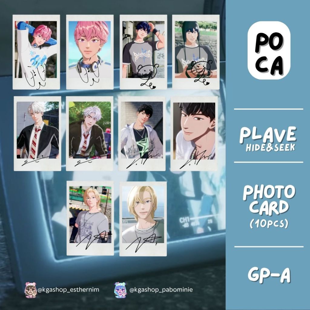 [PLAVE] 10 ชิ้น PHOTOCARD PLAVE HIDE และ SEEK KAKURENBO YEJUN BAMBY EUNHO HAMIN NOAH