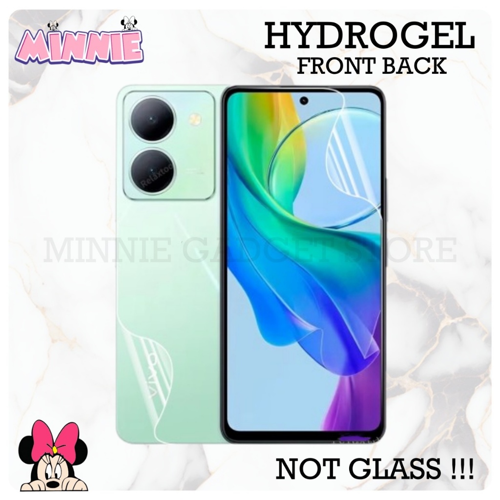 ฟิล์มกันรอยหน้า+หลัง Hydrogel Vivo Y04 / Y03t / Y03 / Y02s / Y02 / Y02t / Y02A / Y01