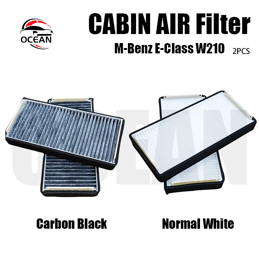 Mercedes-Benz E-Class W210 CL W215 W220 AirCond CabinActivatedCarbon Filter (2 ชิ้น) - 210 830 10
