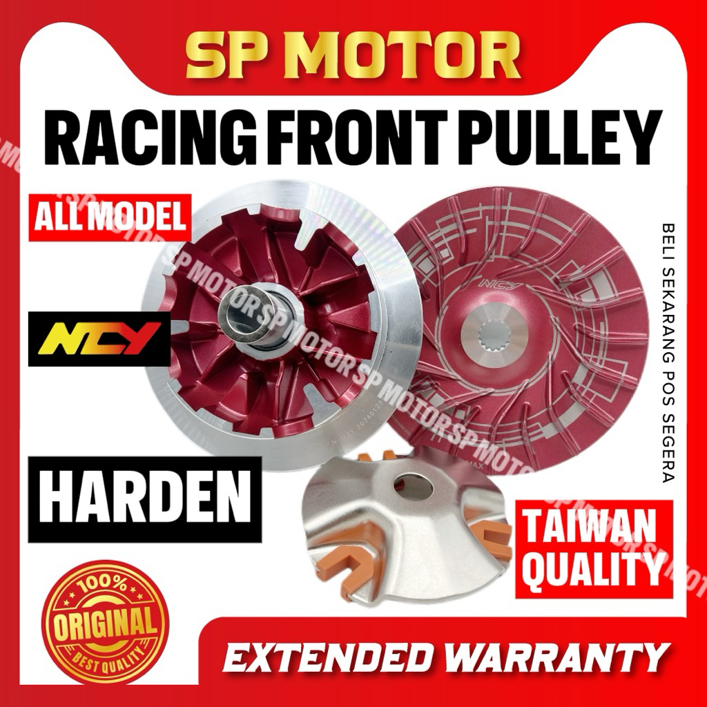 NCY TAIWAN RACING CVT mặt trước PULLEY(BERRY RED) NVX155 NMAX XMAX HUSKY150 ADV150 PCX150 V2 ADV160 VARIO160
