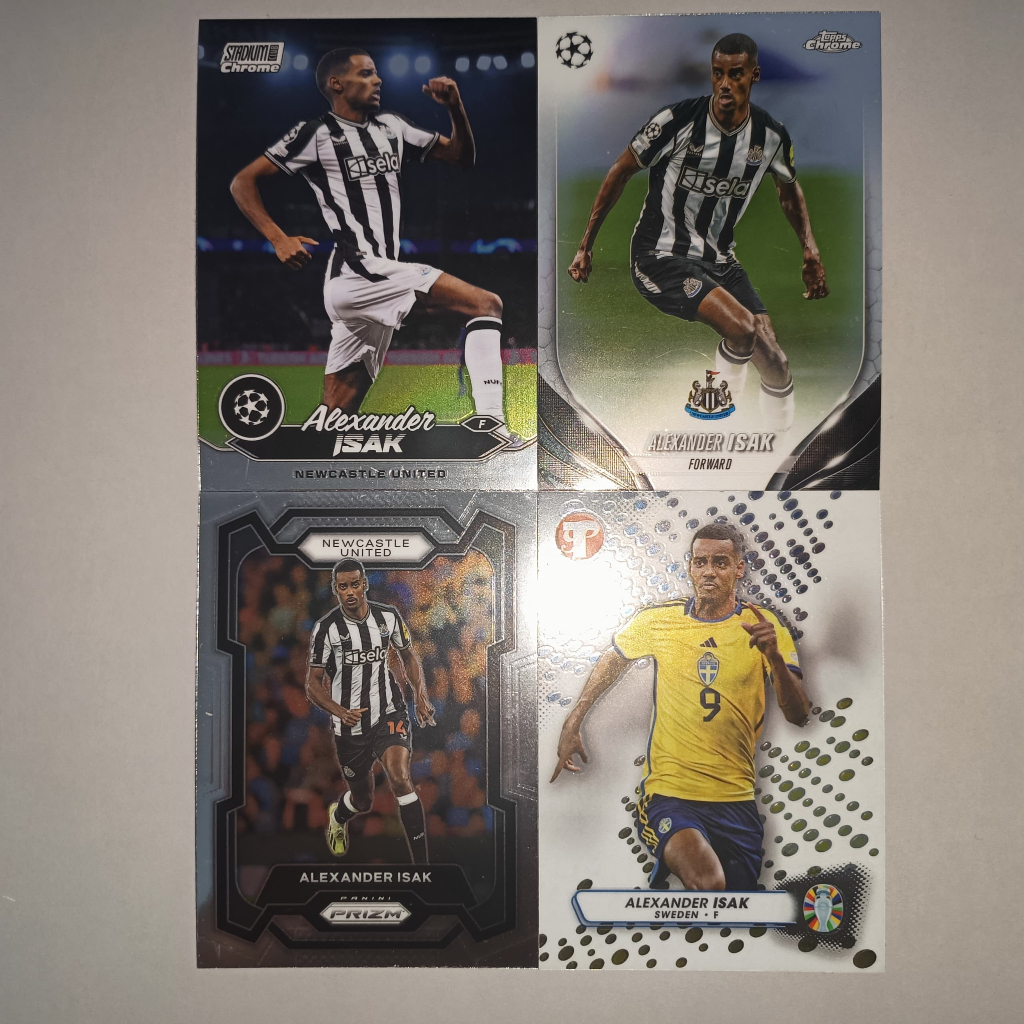 Alexander Isak Panini Topps การ์ดฟุตบอล Newcastle United Liverpool Sweden