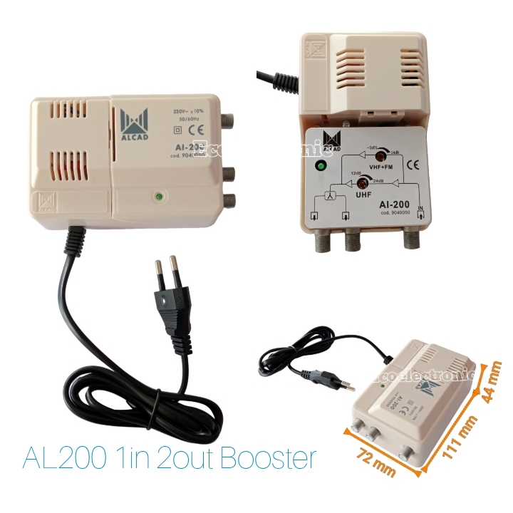 AL200 1 IN 2 OUT AMPLIFIER/BOOST/AL200 1 IN 2 OUT AMPLIFIER/BOOST