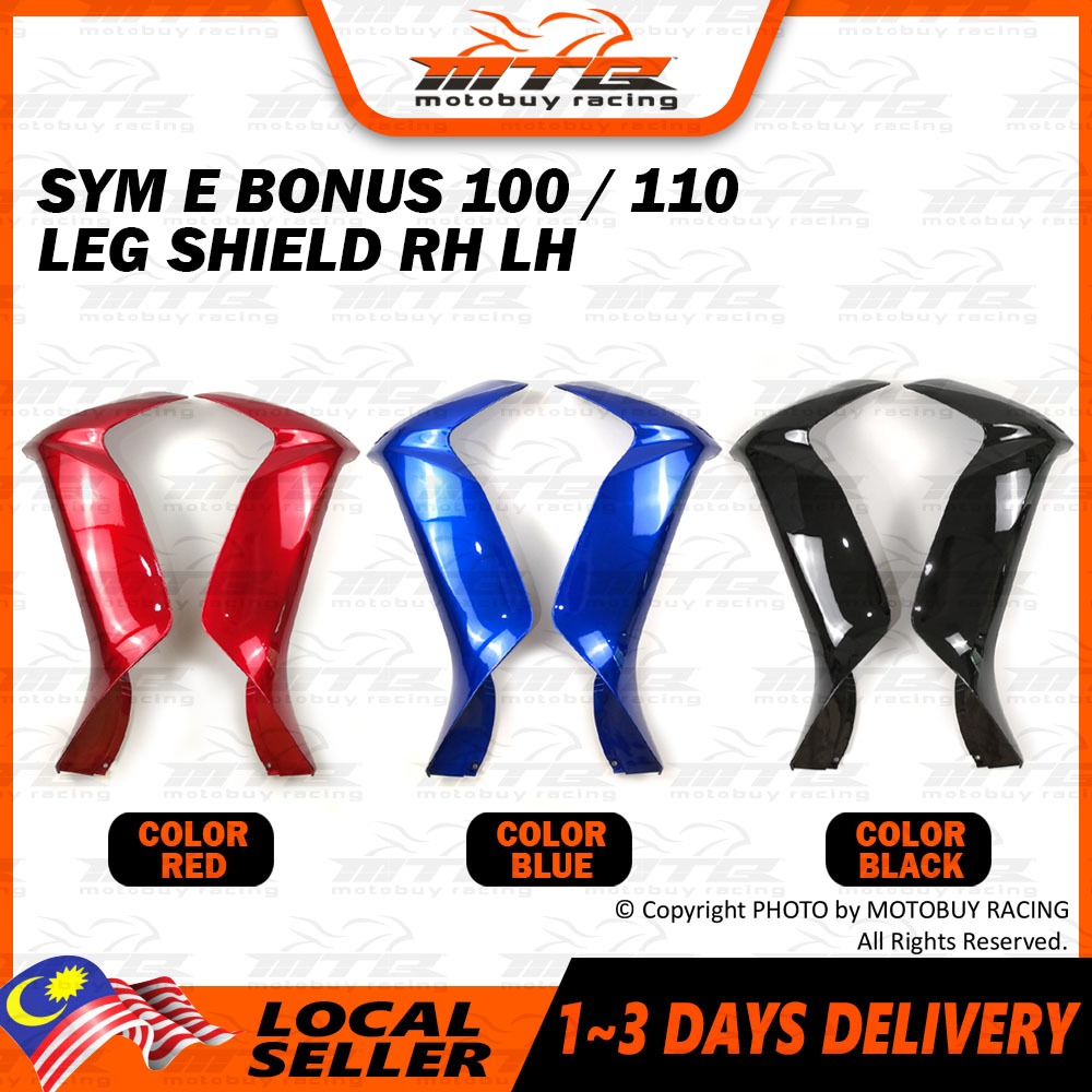 SYM E BONUS 100 / 110 LEG SHIELD RH LH LEGSHIELD SYM E BONUS 100 110