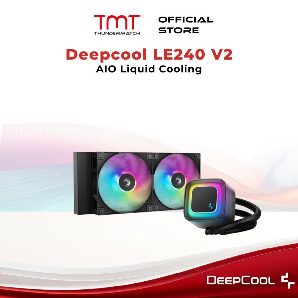 TMT Deepcool LE240 V2 AIO CPU Liquid Cooler (สีดํา)