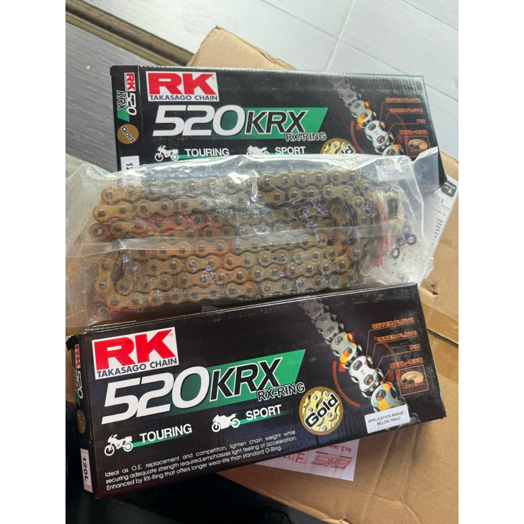 100 RANTAI RK520 KRX X-RING CHAIN 120L RIVET TYPE