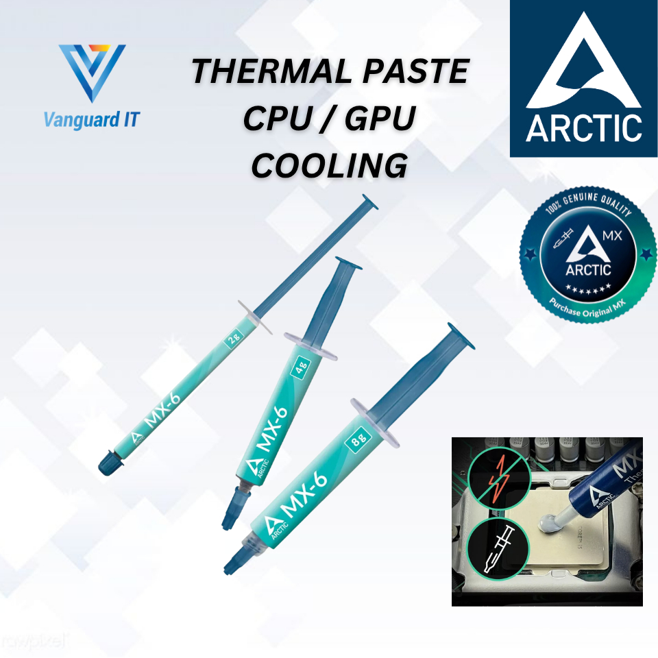 Thermal Paste CPU GPU MX-4 / MX-6 Arctic Thermal Paste, Carbon Based High Performance 2g\4g\8g\20g