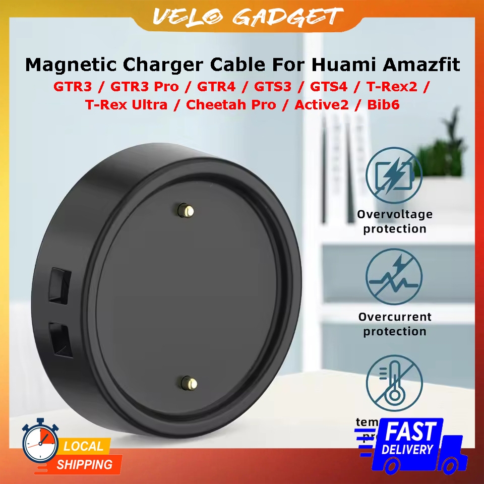 แท่นชาร์จแม่เหล็กสําหรับ Huami Amazfit Active2,Bip6,GTR3,GTR3 Pro,GTR4,GTS3,GTS4,T-Rex2,T-Rex Ultra,