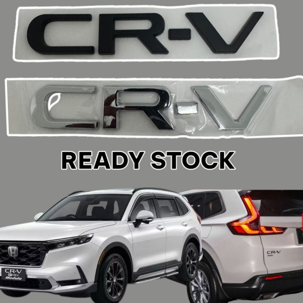 Emblem CRV สีดํา chrome สัญลักษณ์ honda new crv 2024 2025