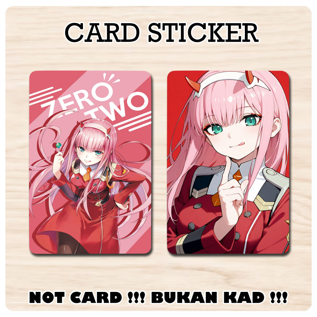 [ Zero Two ] ฝาครอบสติ๊กเกอร์การ์ด Touch n Go (กันน้ํา คุณภาพสูง) ,TNG CARD