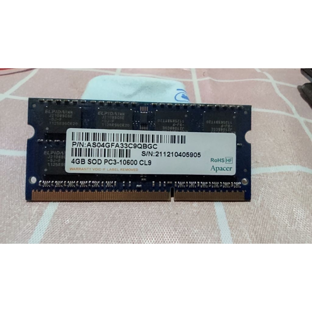 APACER RAM 4GB DDR3 1600MHZ