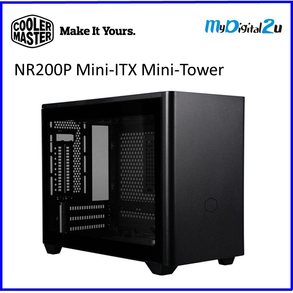 เคส Cooler MasterBox NR200P Mini-ITX Mini-Tower (สีดํา)