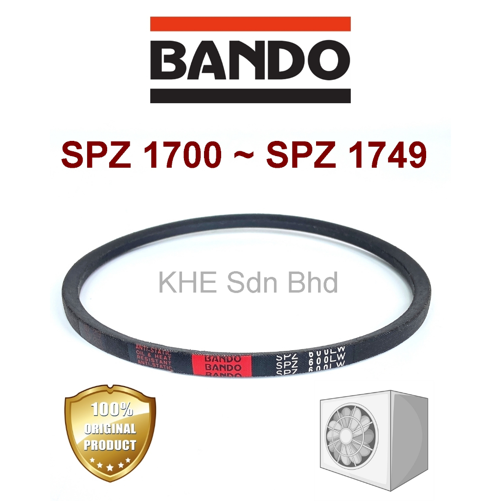 Bando ญี่ปุ่น SPZ 1700 1712 1725 1732 1737 LW เข็มขัด AHU Aircon อุตสาหกรรม Mesin V เข็มขัด