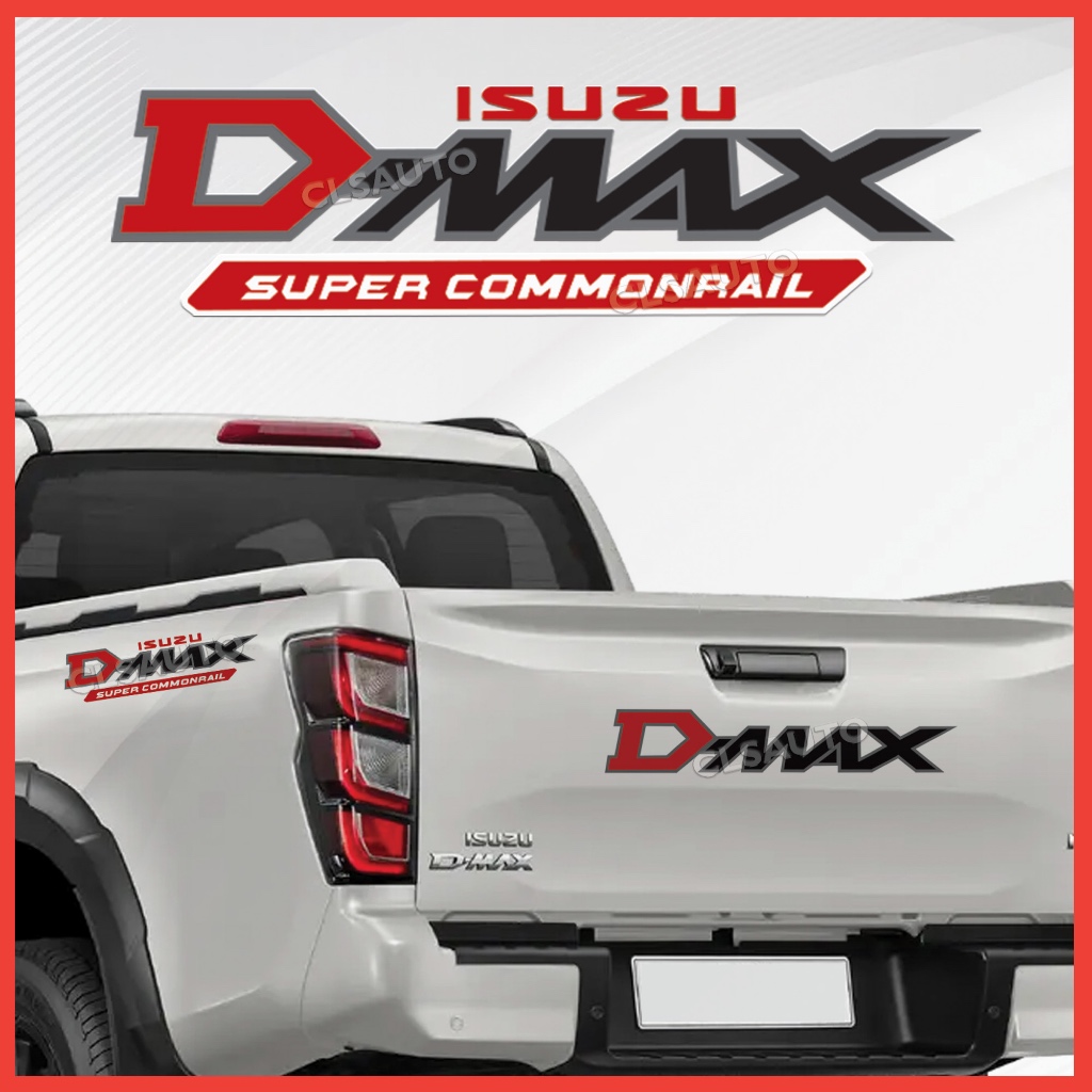 ISUZU DMAX สติกเกอร์รถด้านข้างด้านหน้าด้านหลัง Decal 4x4 DMAX 07 Commonrail อุปกรณ์เสริม Aksesori Ke