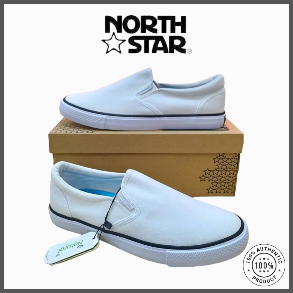 North Star รองเท้านักเรียนสีขาว Kasut Sekolah Putih North Star 889-1505