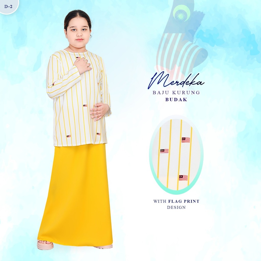 รุ่นพิเศษ Merdeka Baju Kurung Budak โดย Vouge Collection