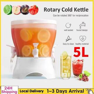 2025 5L Water Dispenser Cold Kettle Jug Air Beverage Dispenser Large Capacity Juice Storage Bekas Air Balang