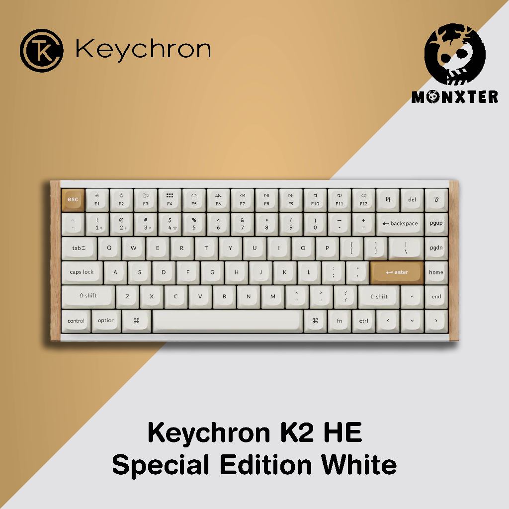 Keychron K2 HE สวิตช์แม่เหล็กไร้สาย คีย์บอร์ดแบบกําหนดเอง