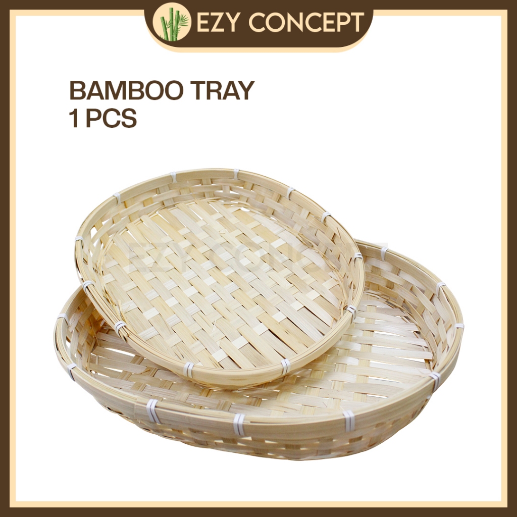 EZY - RATTAN TRAY BAMBOO RATTAN TRAY 1 ชิ้น