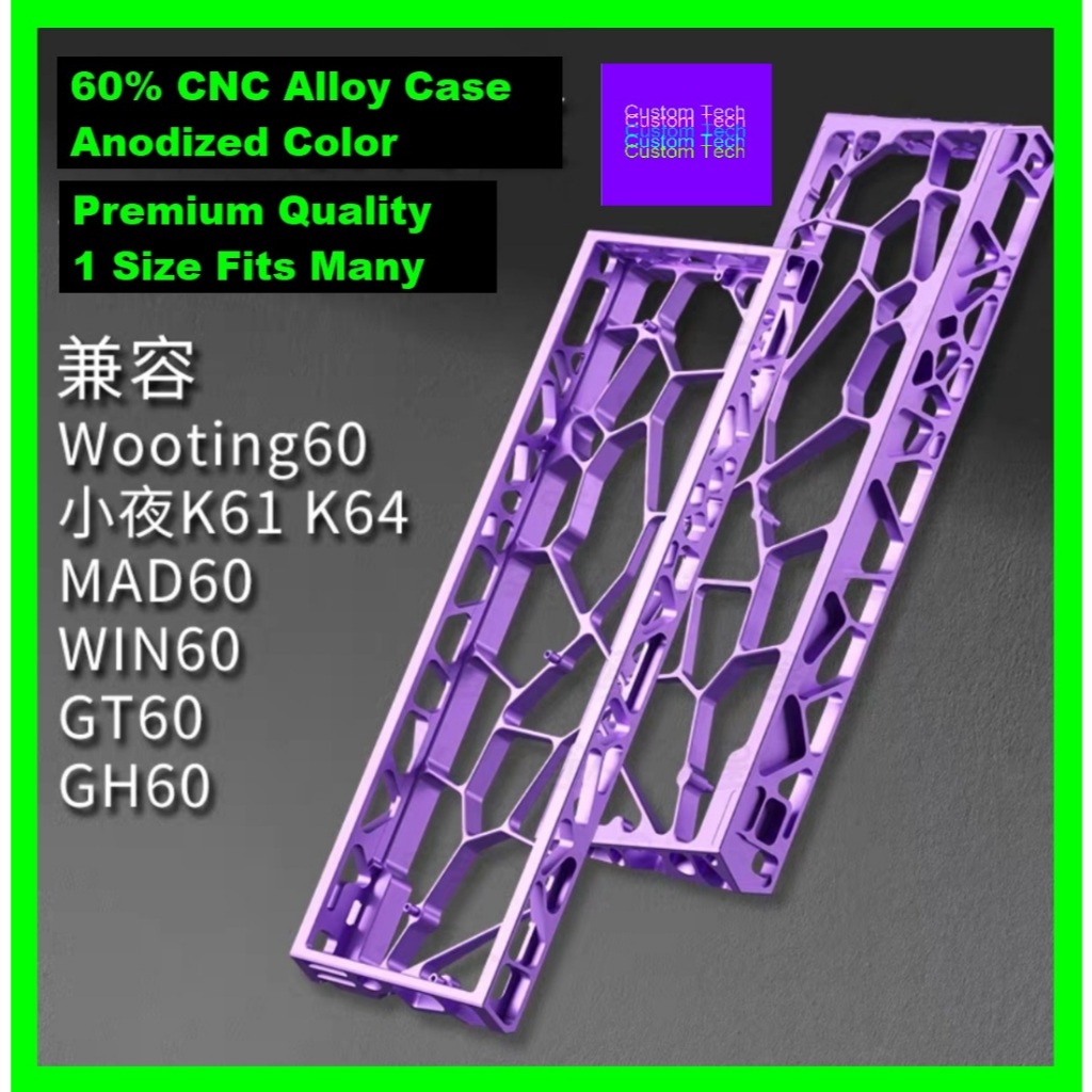 Wooting60 HE CNC Alloy Premium Keyboard Case 60% คีย์บอร์ด