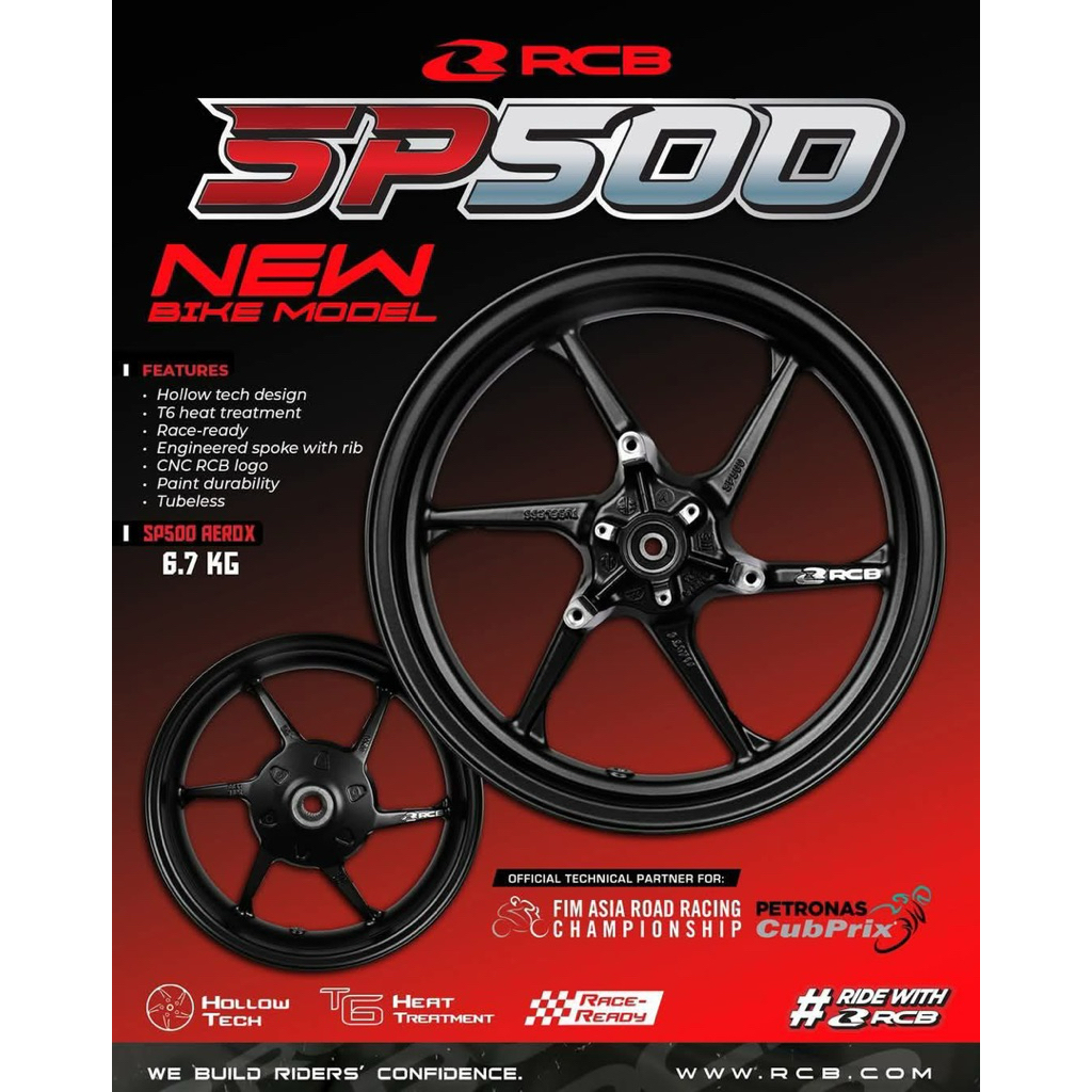 SPORT RIM TERBARU RCB SP800 SP500 CLICK160 VARIO160 ADV160 NVX155 NMAX V2 V3 SPORT RIM BRONZE BLACK 