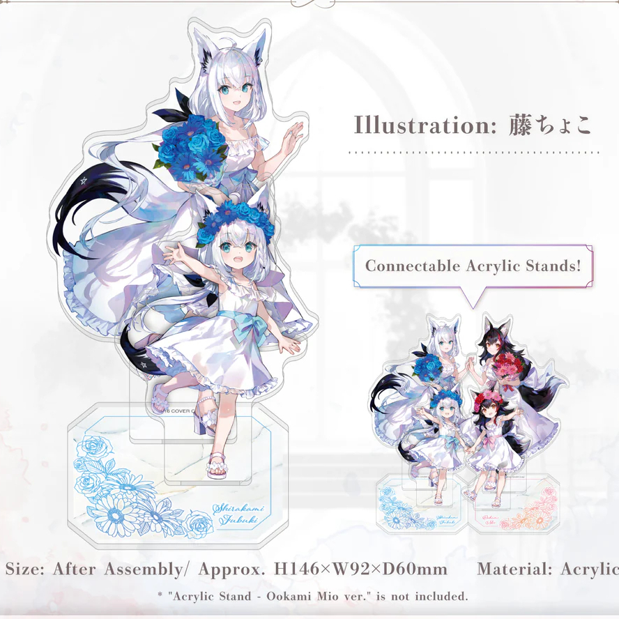 Shirakami Fubuki ขาตั้งอะคริลิค Fubuki Mio ครบรอบ 5 ปี