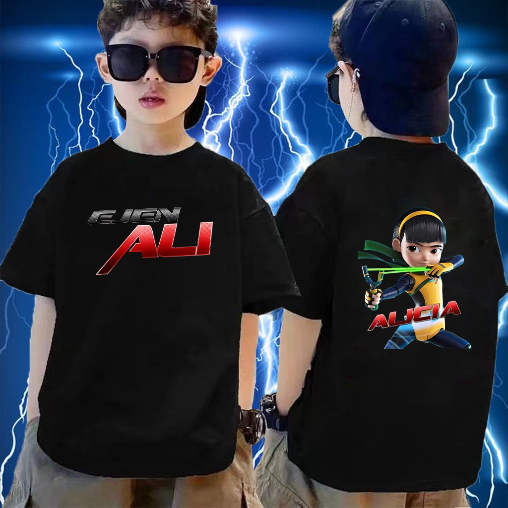 เสื้อยืดเด็ก Ajen Ali 2 Siri, Tee pelh Ejen Ali The Movie 2 01