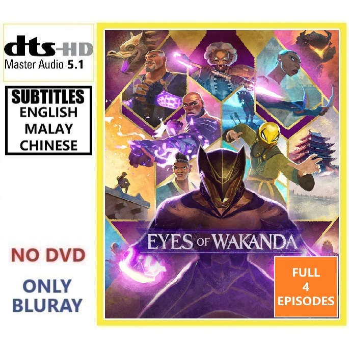 ECTN41 Eyes Of Wakanda (2025) [4 EPISODES] (1 แผ่น) Animation/Action/Superhero Animasi/Aksi/Adiwira