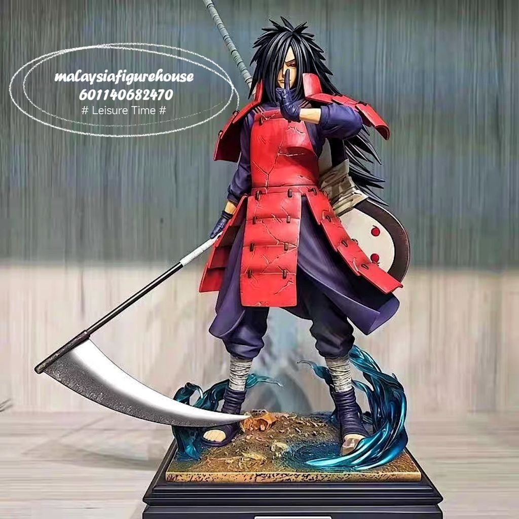 36 ซม. NARUTO UCHIHA MADARA EDO TENSEI SUSANOO LIGHT UP COPY RESIN รูป STATUE STATUE Full Keying Sha