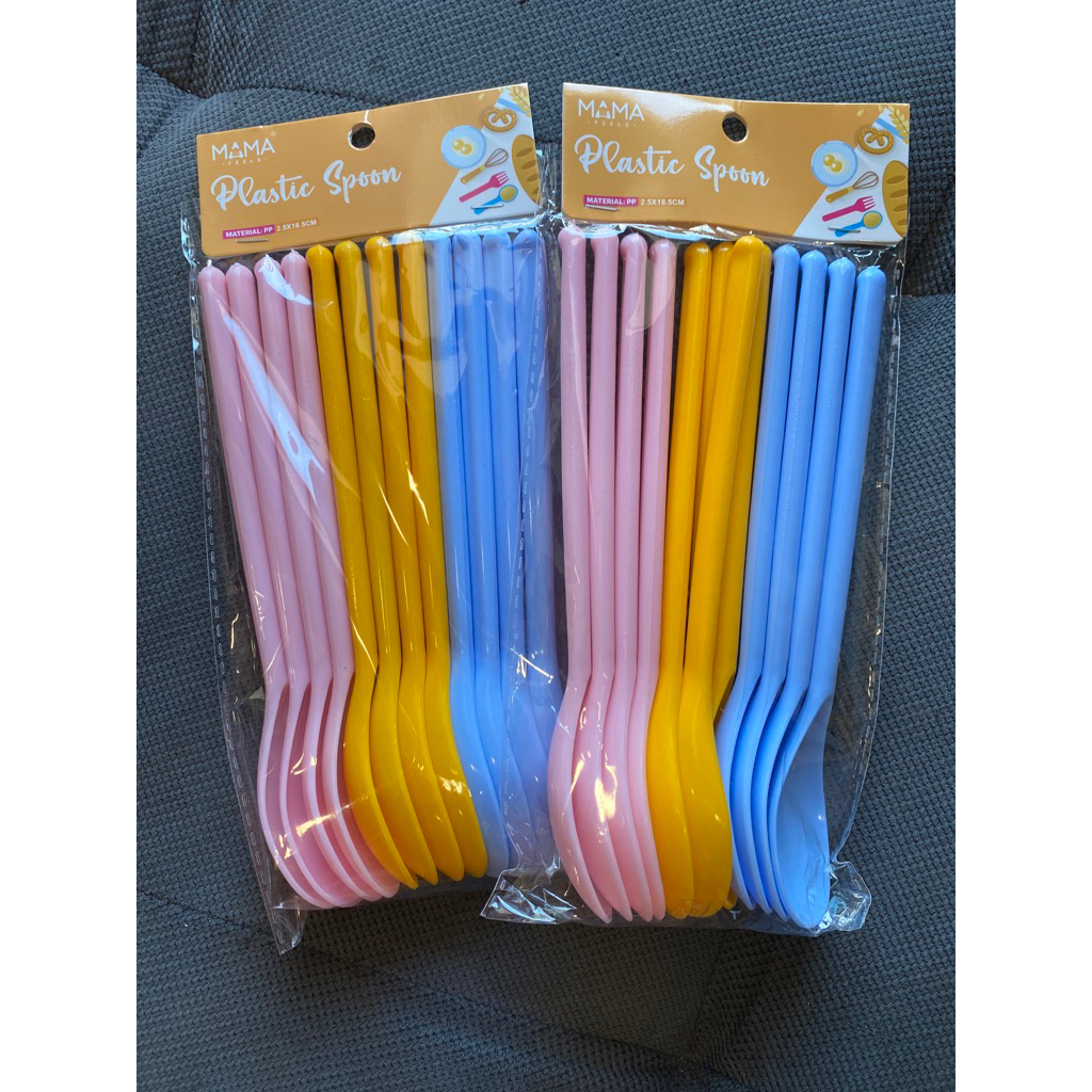 พลาสติก PP SPOON / SUDU PLASTIC 12 ชิ้น