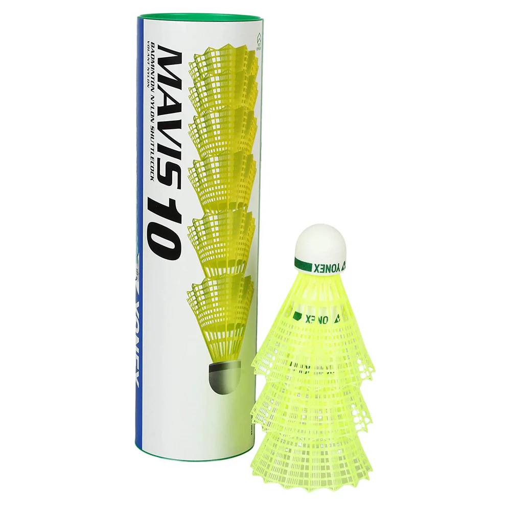 YONEX MAVIS 10 ลูกขนไก่ไนลอน สีเหลือง MID 6in1