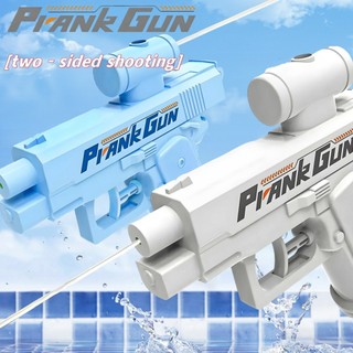 prank water gun classmate gift  Creative Double-Sided Water Gun After Toy Water Spray Prank Toy Give to Friends