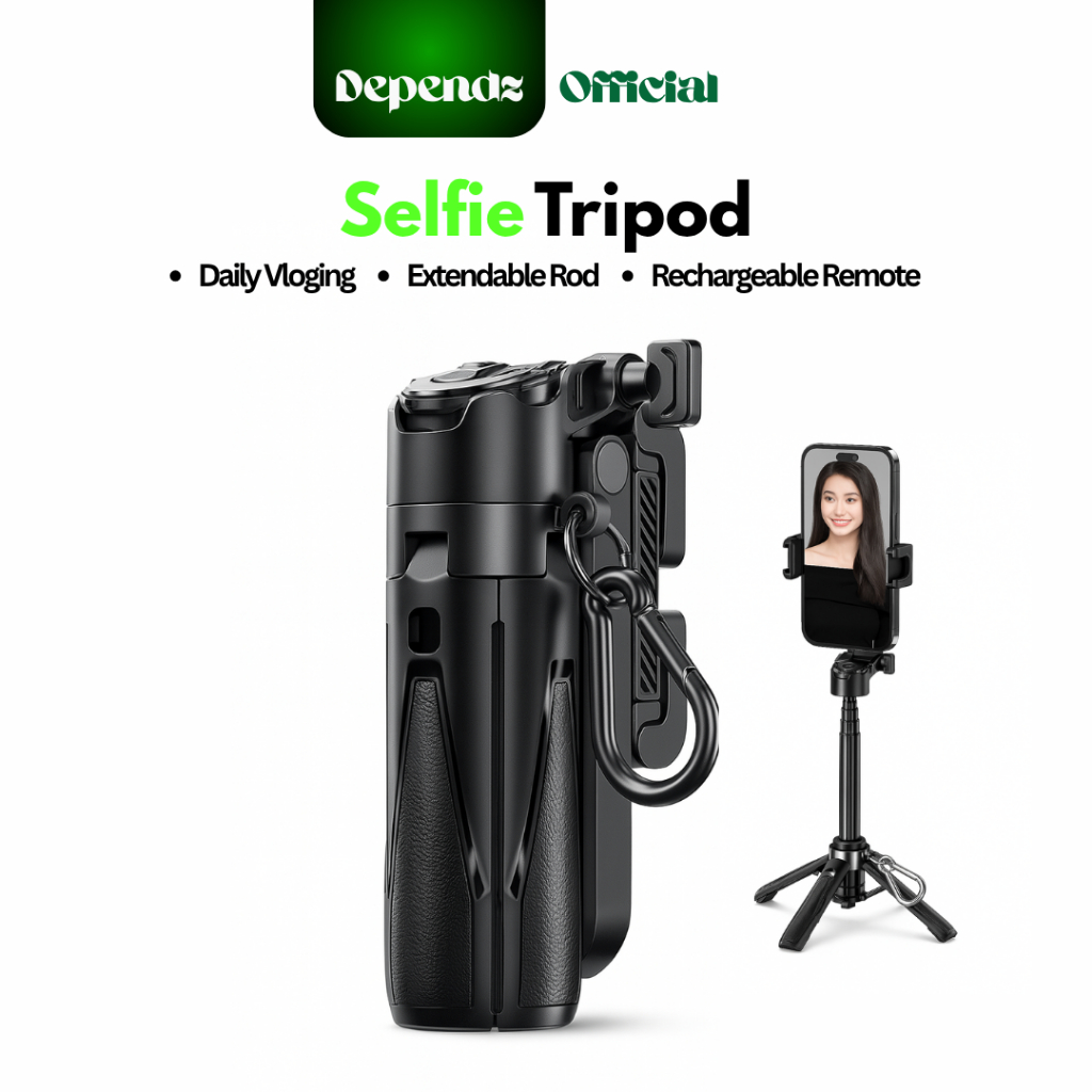 Dependz P15 ไม้เซลฟี่บลูทูธพร้อมขาตั้งกล้องแบบพกพาระยะไกลสําหรับ XPhone และ Android
