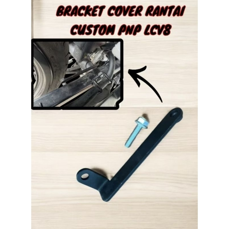 ด้านหลัง HUGGER BRACKET LC135 V8/ LC135 FI PNP LC135 V2 CHAIN COVER BRACKET CUSTOM