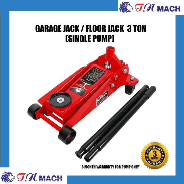 GARAGE JACK FLOOR JACK 3 ตัน ปั๊มเดี่ยว