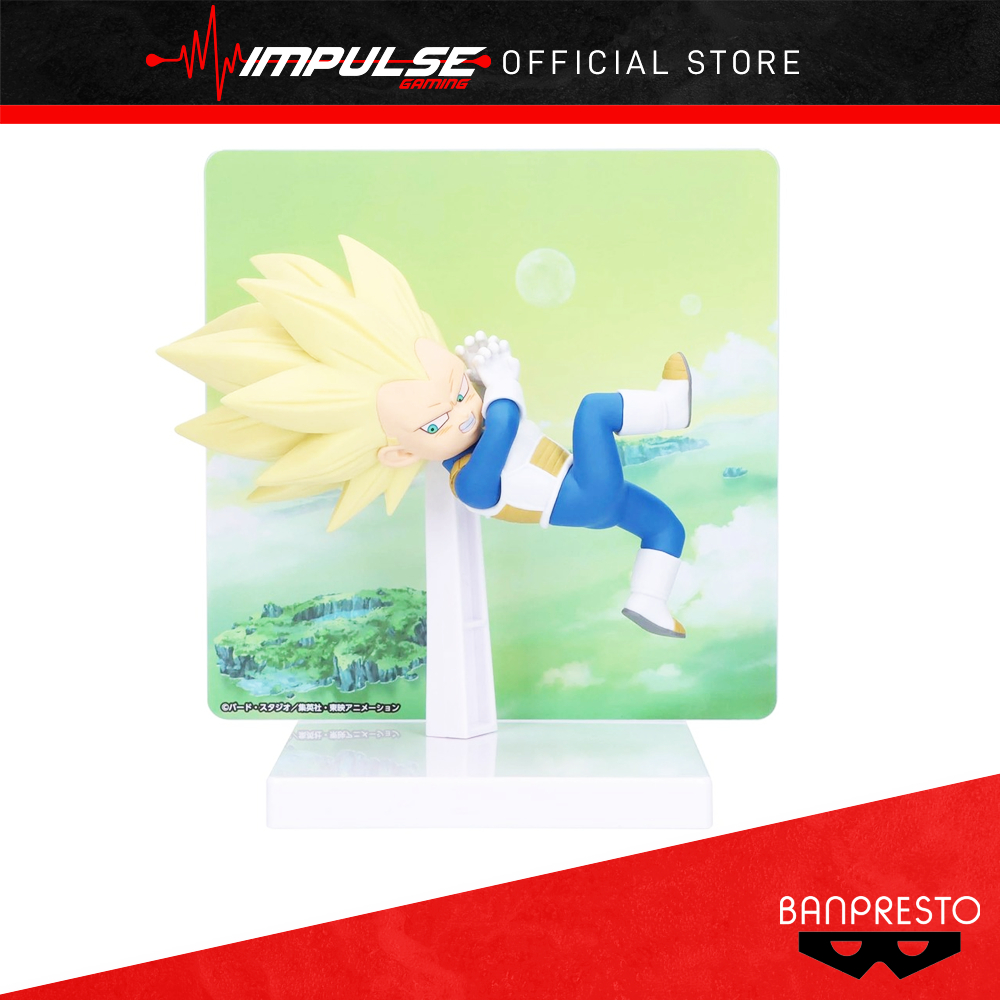 Banpresto Dragon Ball Daima Super Saiyan 3 Vegeta Mini พร้อมแผง (ABP28687)
