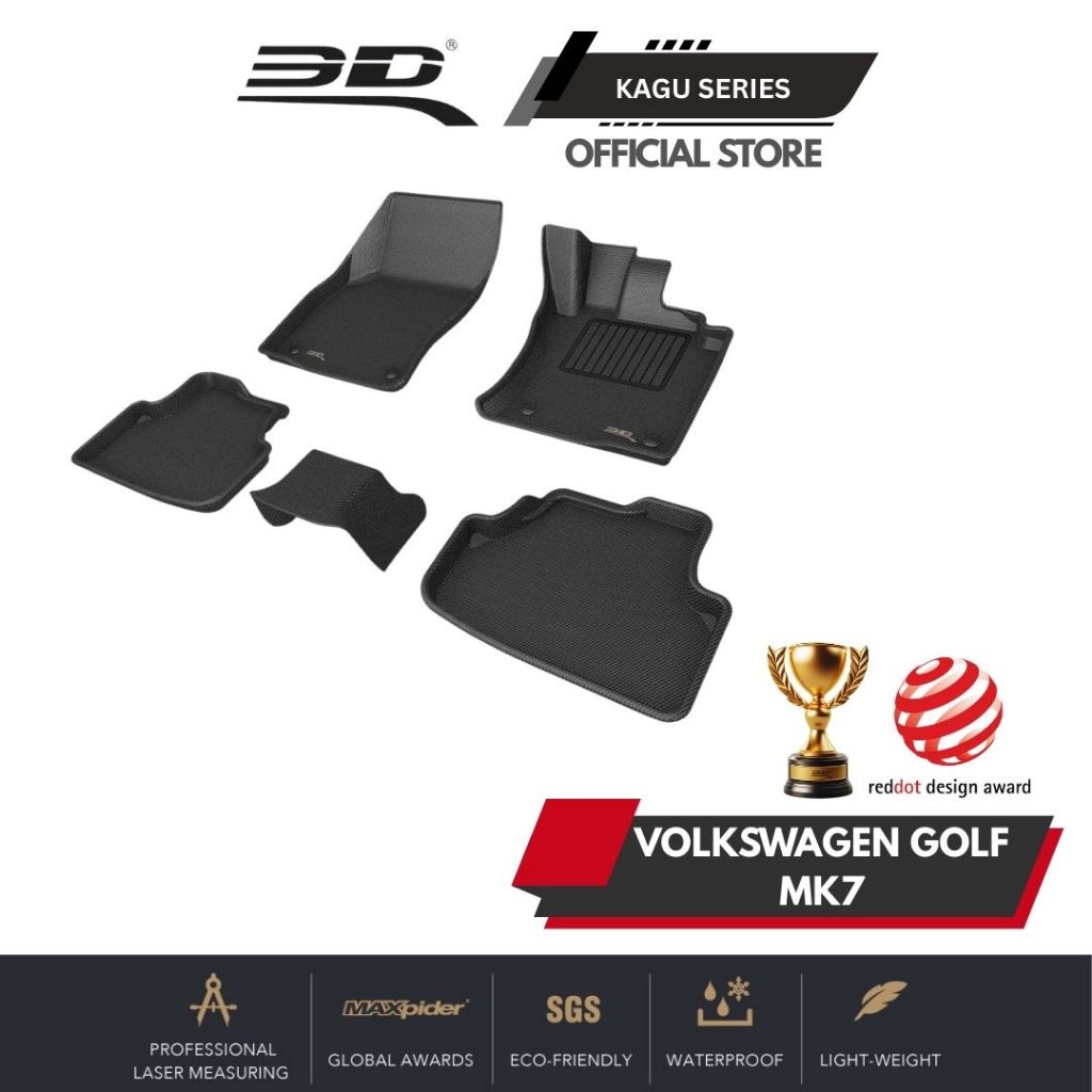 3D KAGU พรมรถยนต์ Volkswagen Golf MK7 (2013 - 2021)