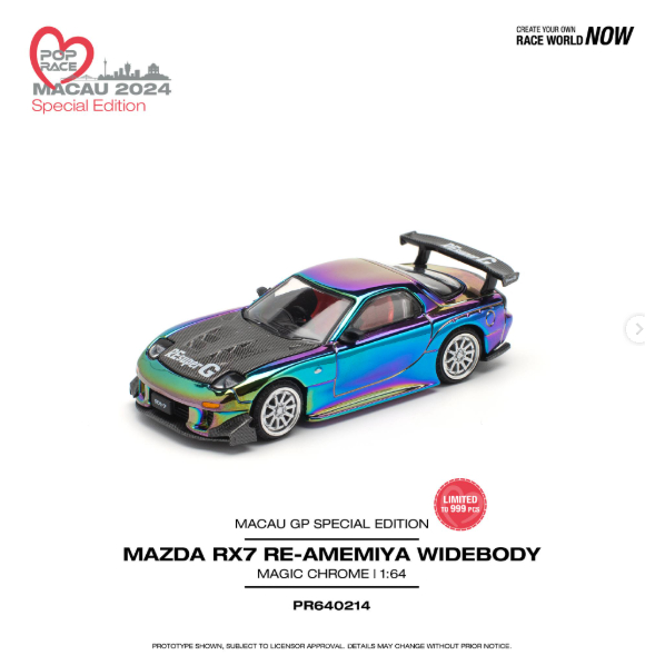[Pop Race]	Mazda RX-7 RE Amemiya Widebody - GP Special Edition 2024	จํากัด 999ชิ้น - ราคา640214	ดี75
