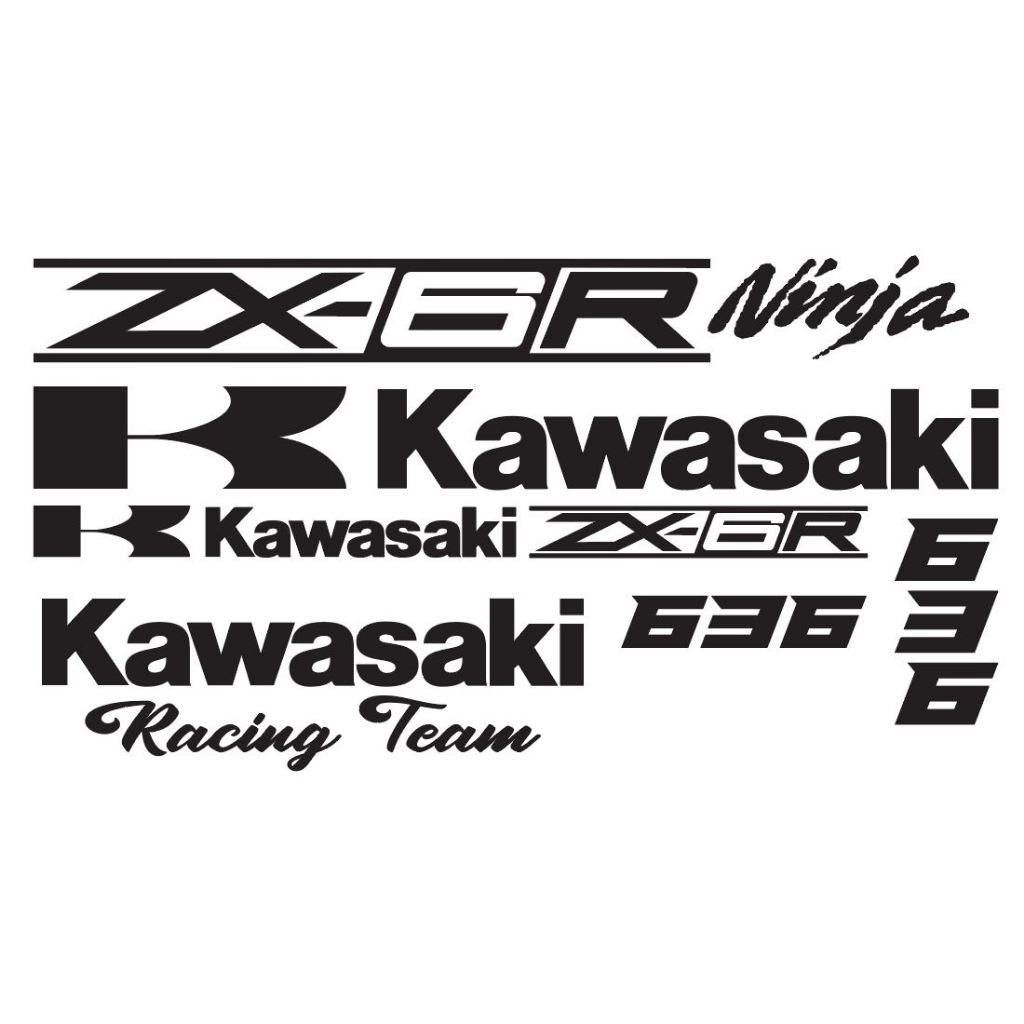 ชุดสติ๊กเกอร์ Kawasaki ninja zx6r 363