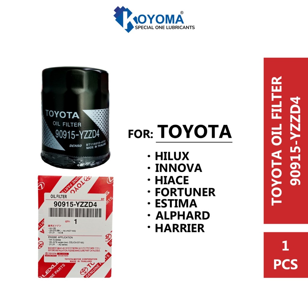 TOYOTA HILUX ,FORTUNER , INNOVA OIL FILTER 90915-YZZD4