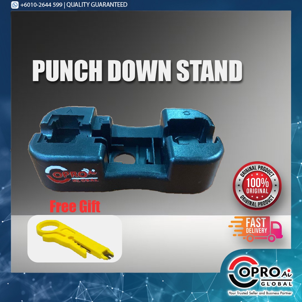 PREMIUM PUNCH DOWN STAND / PUNCH DOWN HOLDER สําหรับ MODULAR JACK KEYSTONE CAT 3 TEL, CAT5E/6/6A