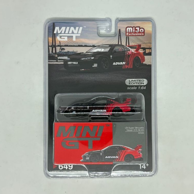 MINI GT MIJO LB-SUPER SILHOUETTE NISSAN S15 SILVIA ADVAN #649