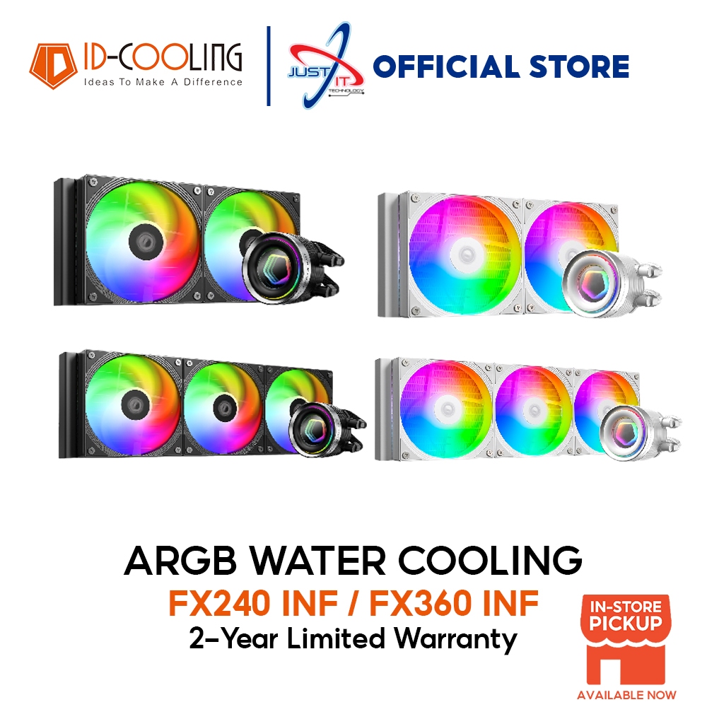 Id-cooling FX240 INF / FX360 INF ARGB WATER COOLING - สีดํา / สีขาว