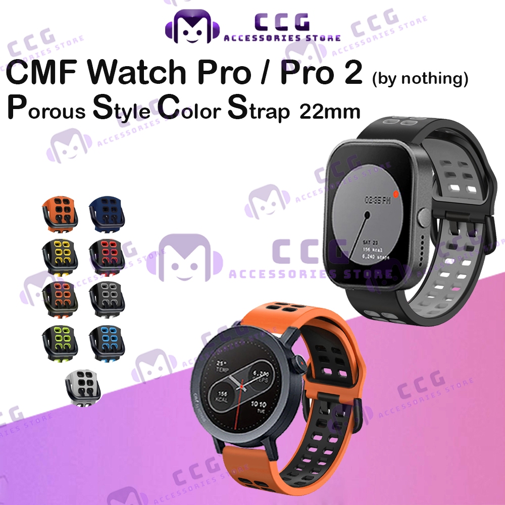CMF Watch Pro 2 Watch Pro (โดยไม่มีอะไร) มีรูพรุน Series 2 โทนสายสี 22 มม.อุปกรณ์เสริมสายรัดทดแทน