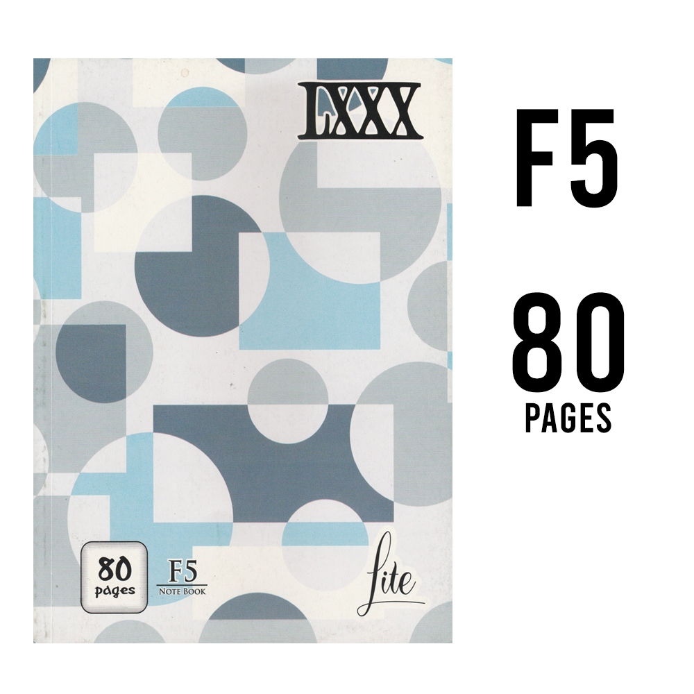 CP FORMS NOTEBOOK LITE SERIES - CARD COVER NOTEBOOK ( F5 ) ( 80/100 หน้า - G0180/G0181 )