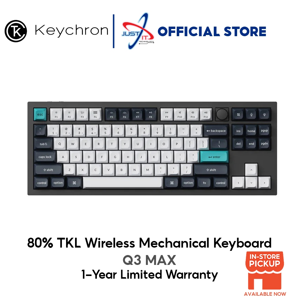 Keychron Q3 Max TKL 2.4ghz คีย์บอร์ดไร้สาย Bluetooth