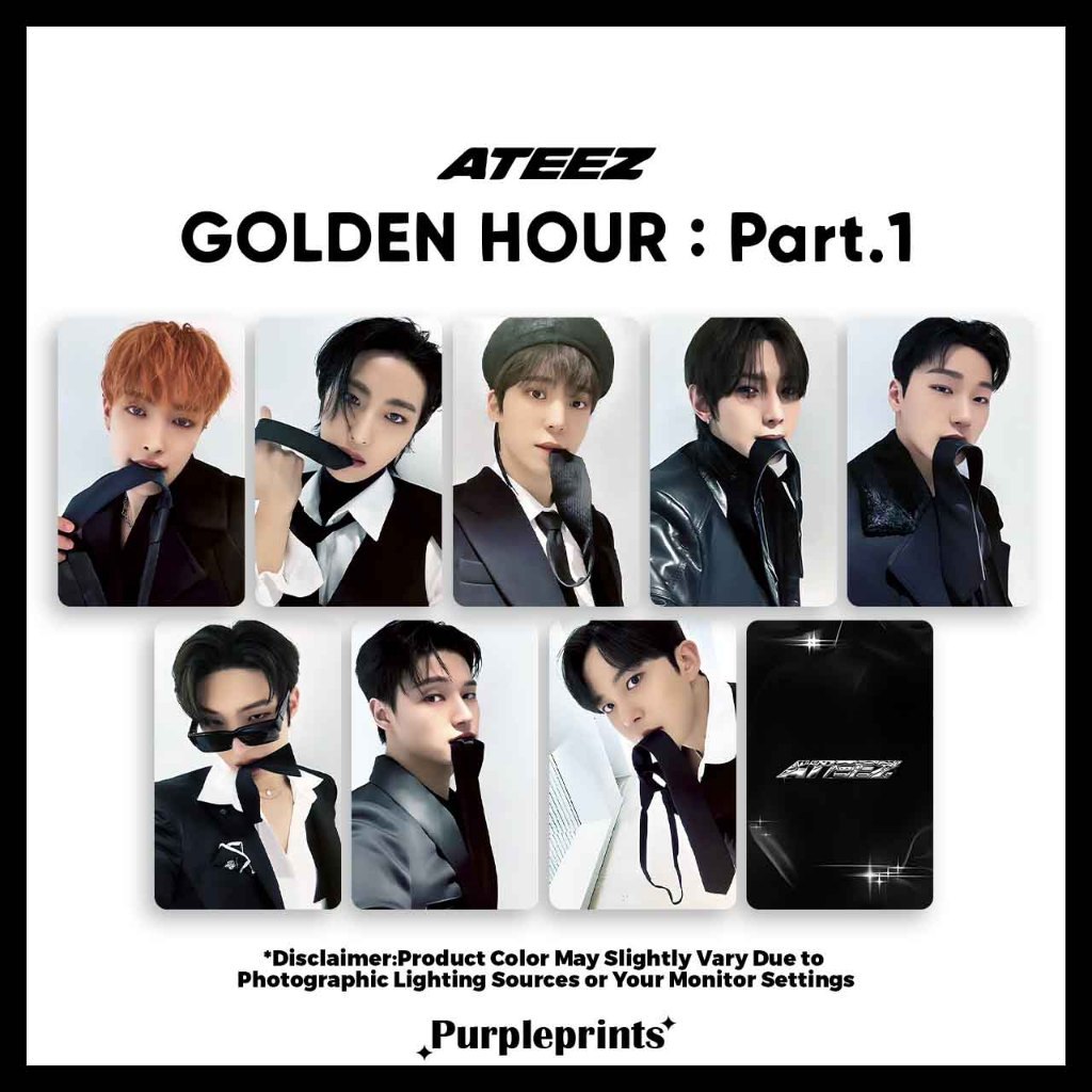 อะไหล่ ATZ GOLDEN HOUR โฟโต้การ์ด Kpop Fanmade 1 อัน (3.0)