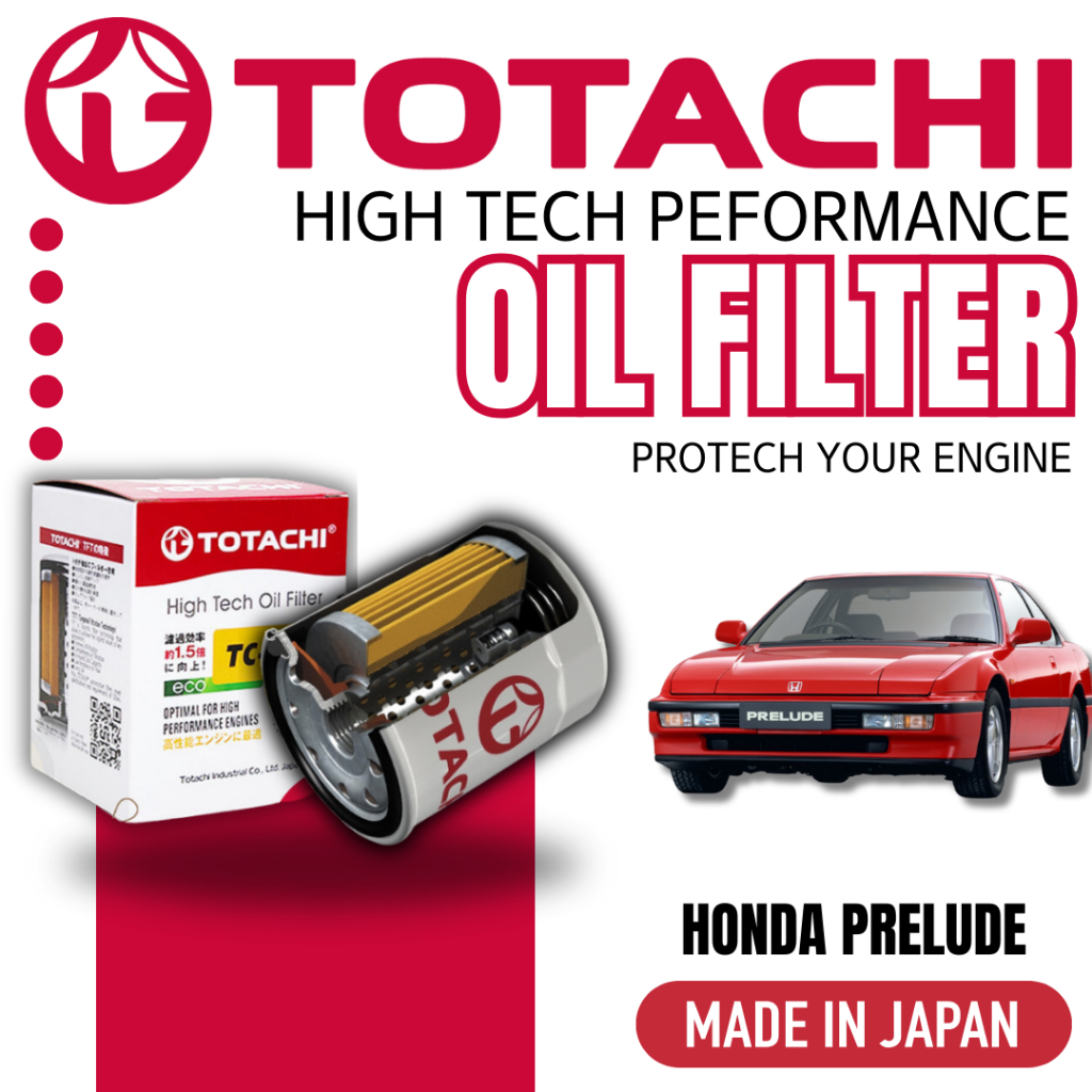 TOTACHI Japan Hight Tech Performance Oil Filter Prelude Honda TC-1096
