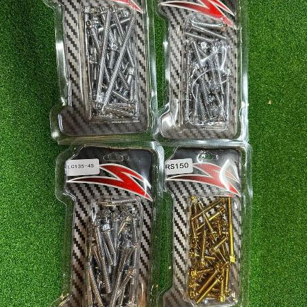 ENGINE ENJIN SKRU SCREW ชุดสําหรับ YAMAHA Y15ZR Y15Z Y15 Y16 LC135 4S RS150 RAIDER FI TITANIUM GOLD 